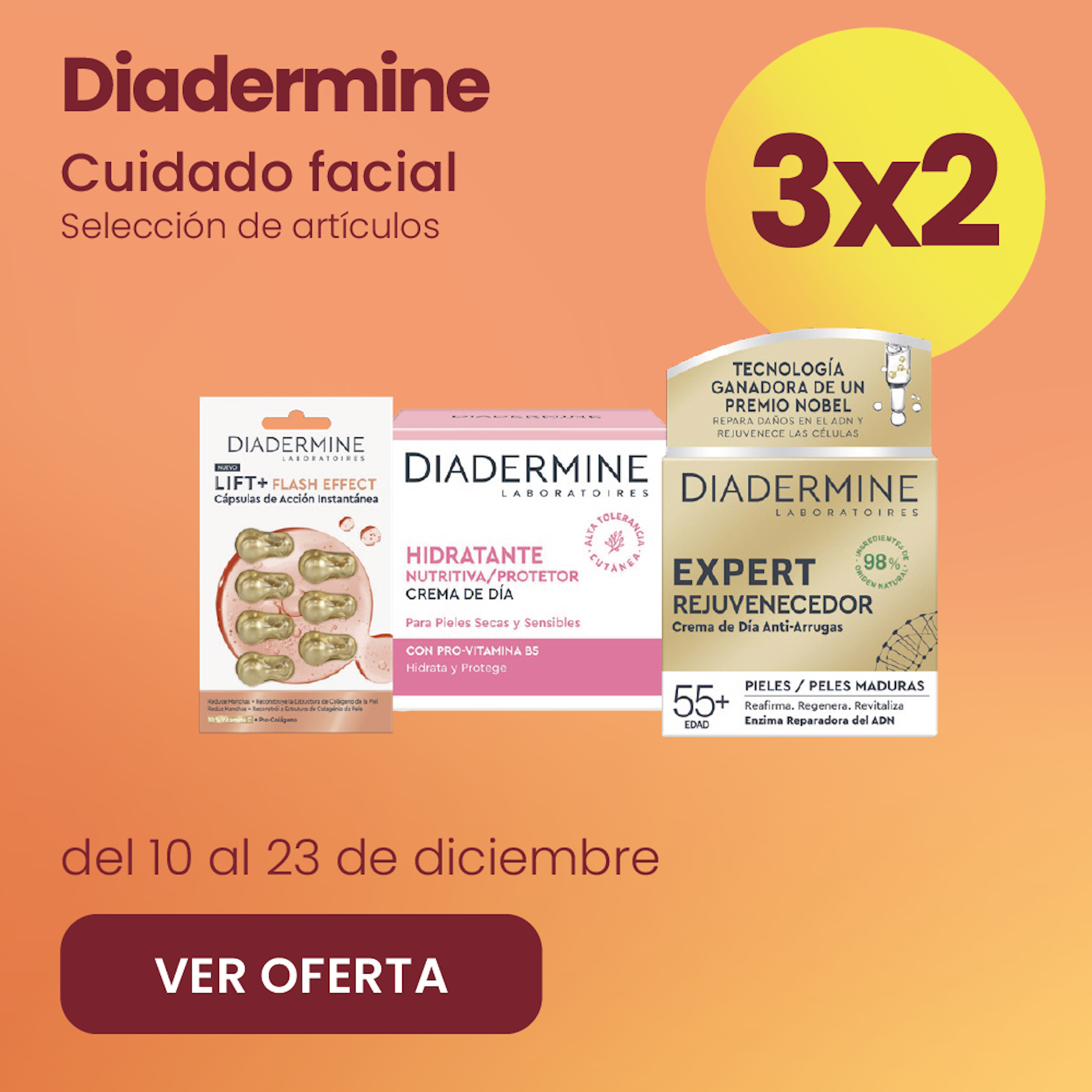 DIADERMINE CUIDADO FACIAL 3x2