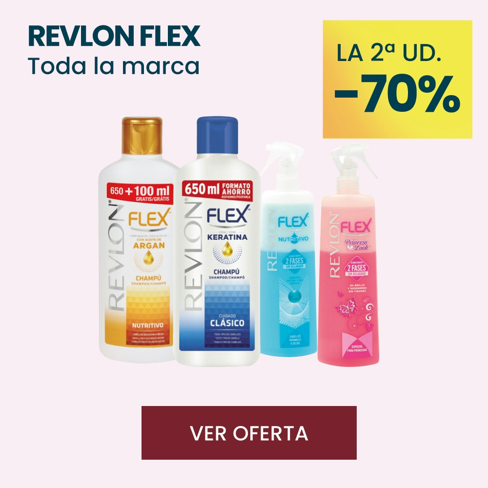 REVLON FLEX -70% la 2ª ud.