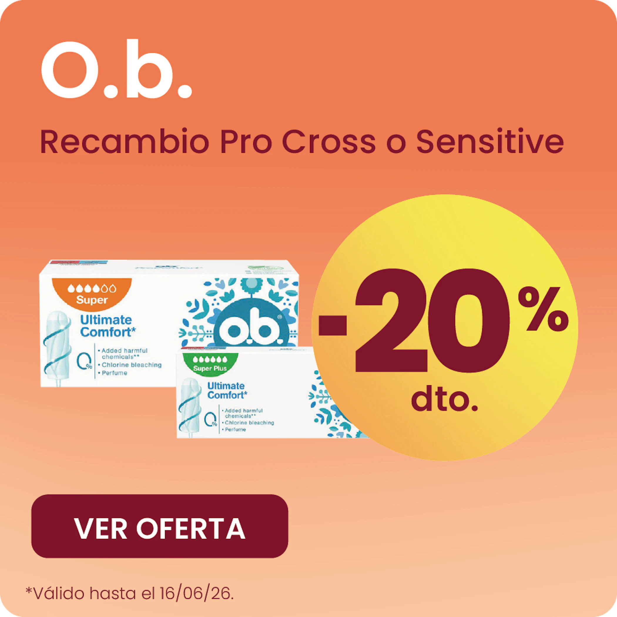 O.B. Toda La Marca 20% más barato
