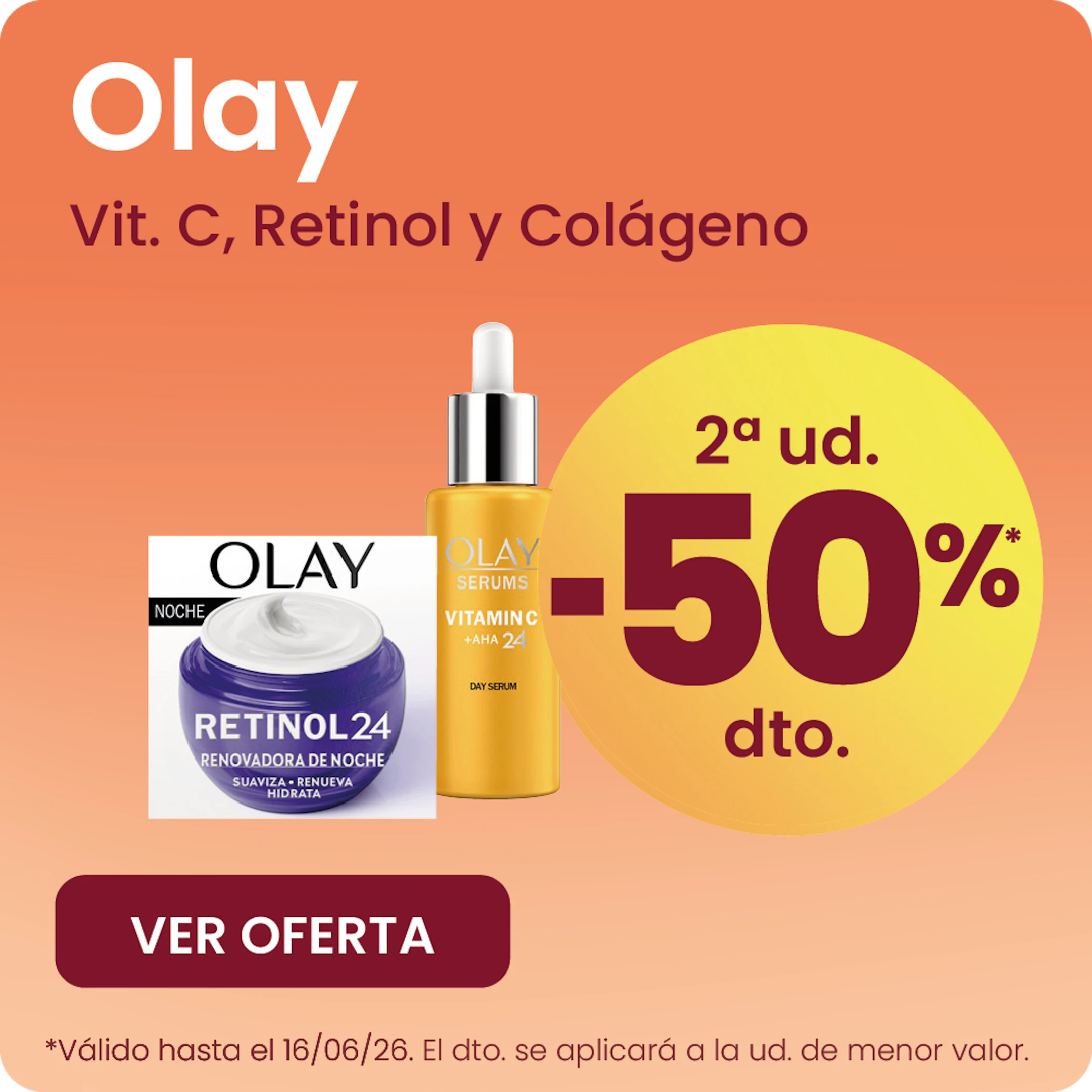 Olay Selección De Artículos -50% la 2ª ud.