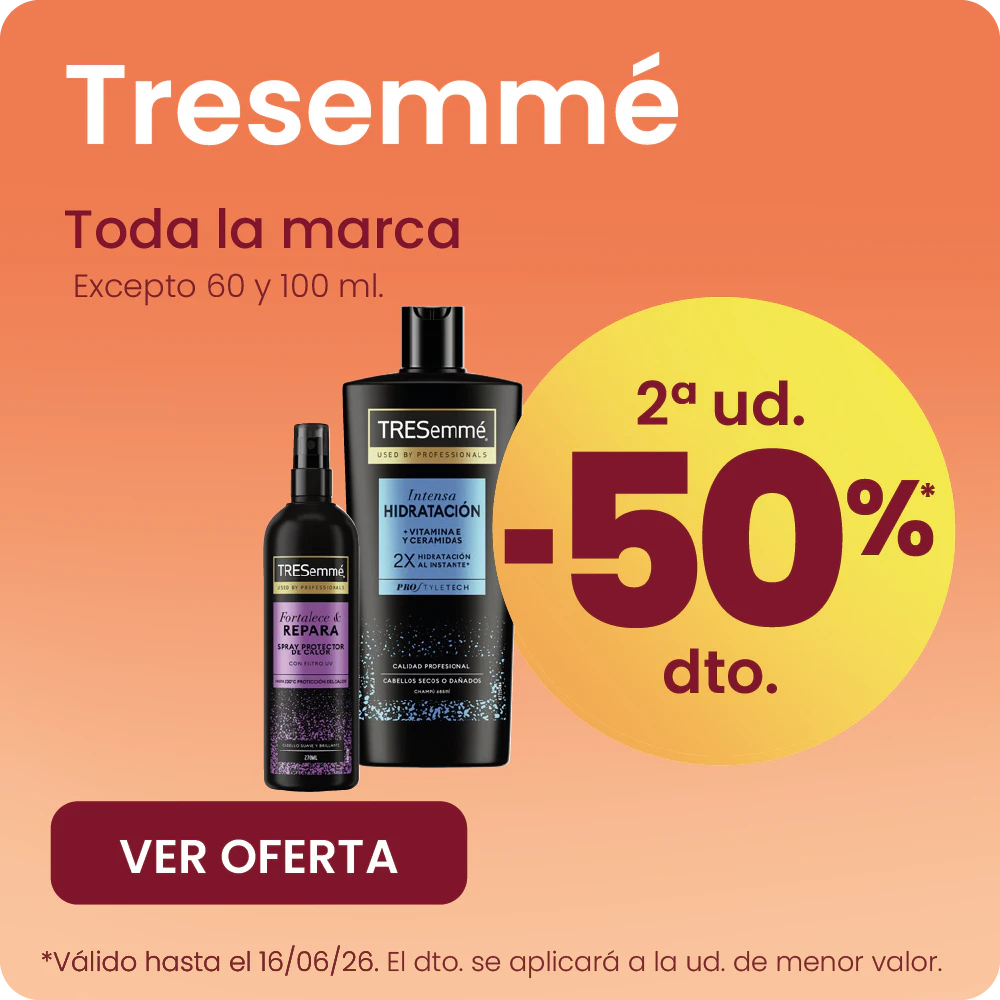 Tresemmé Toda A Marca -50% na 2ª ud.