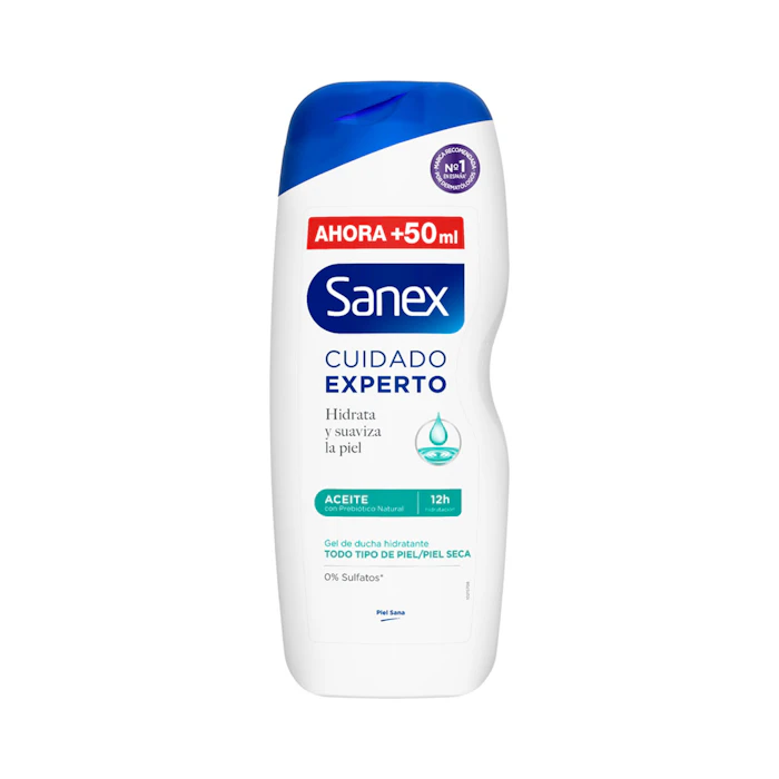 Gel De Ducha Cuidado Experto Aceite Sanex 600Ml