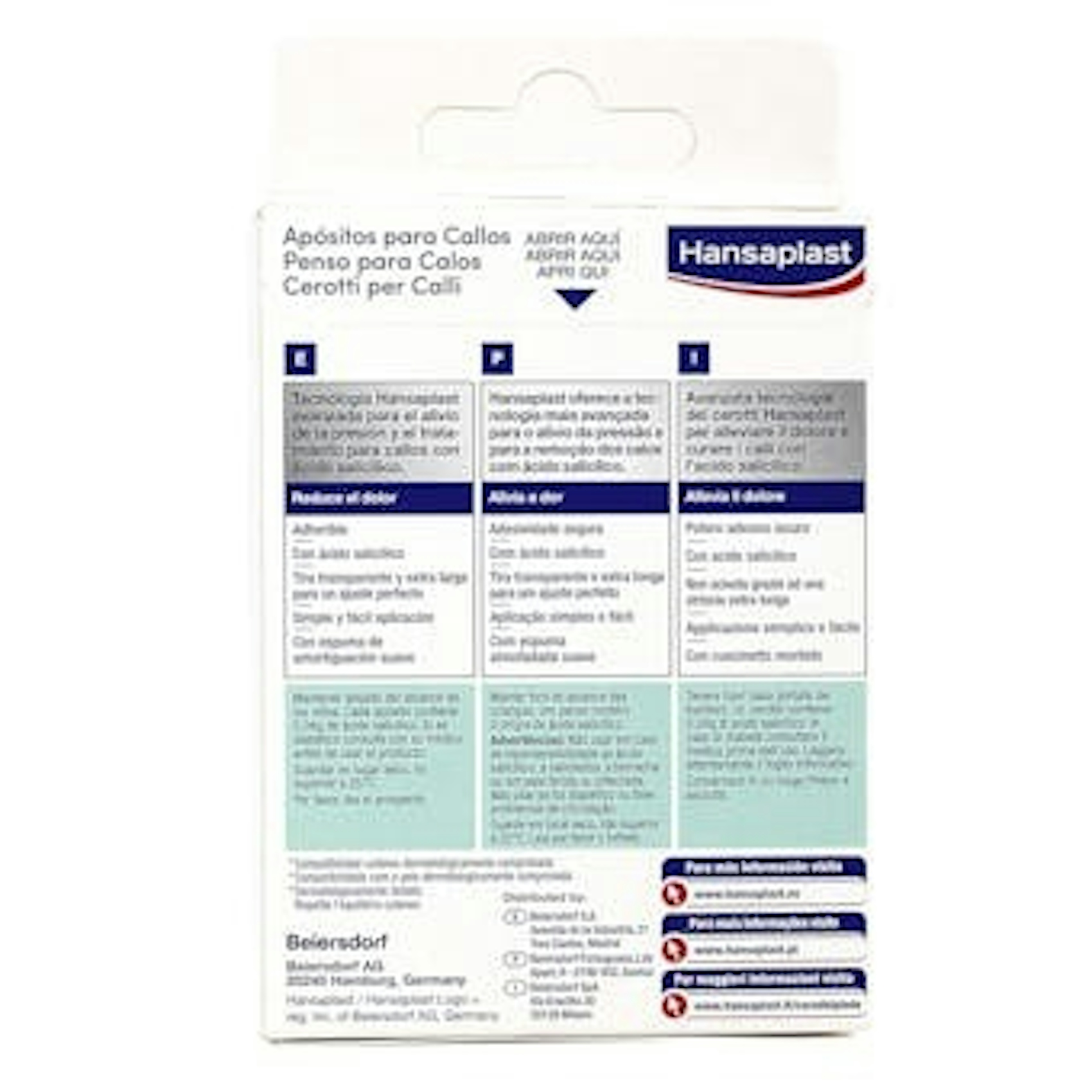 Pensos Para Calos Hansaplast 8 unid.