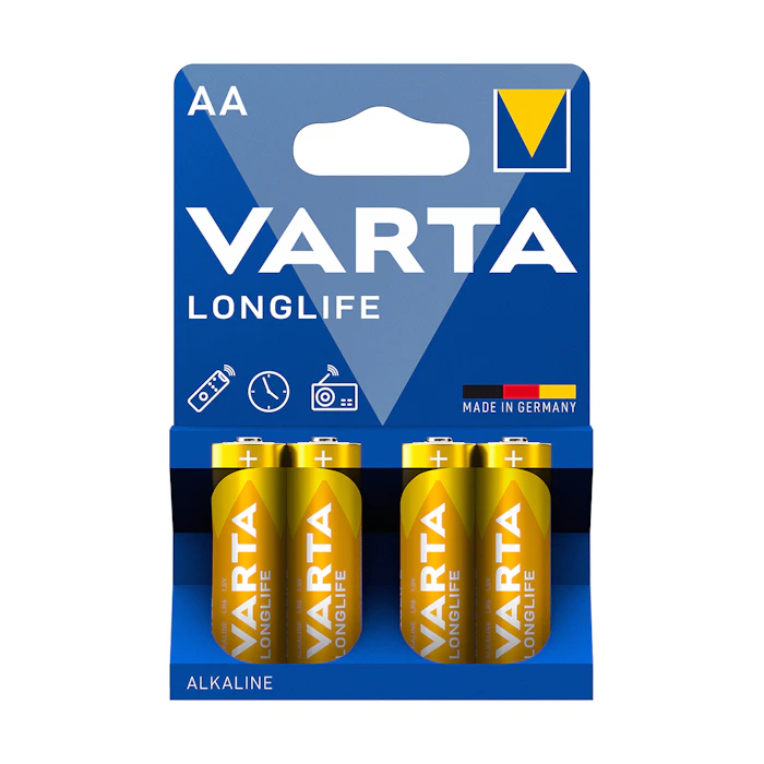 Pilas Longlife AA Varta 4 Uds