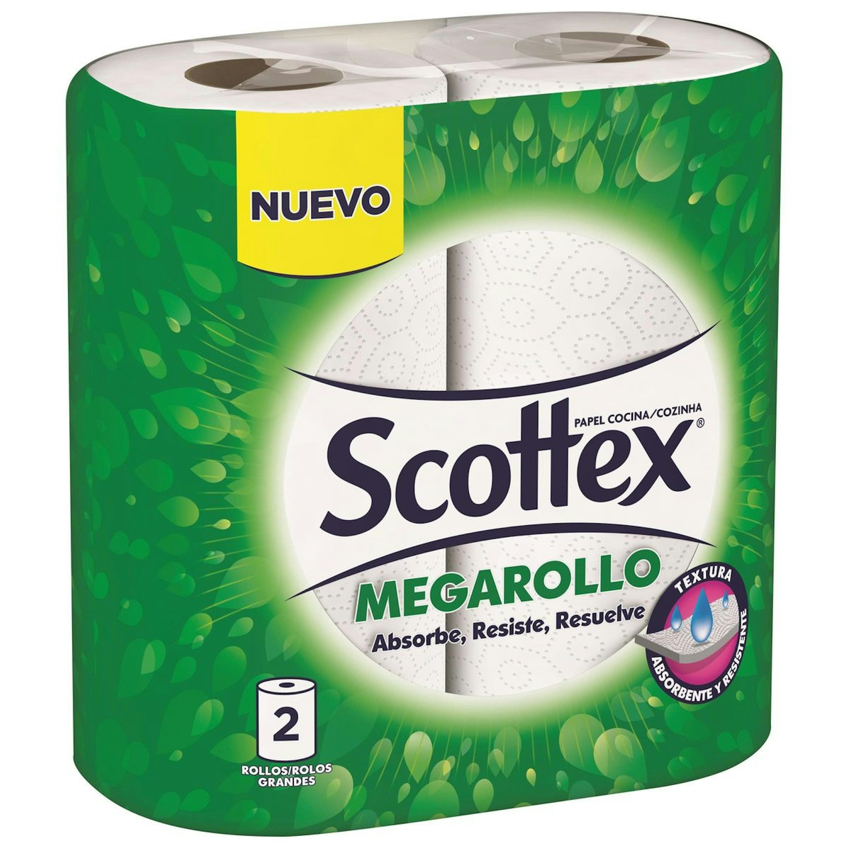 Papel De Cocina Mega Rollo Scott 2 Uds