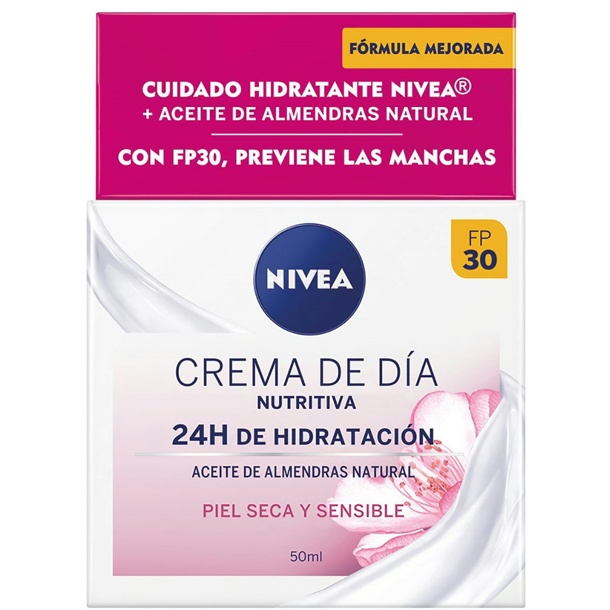 Crema de día NIVEA nutritivo hidratante piel seca tarro 50 ml