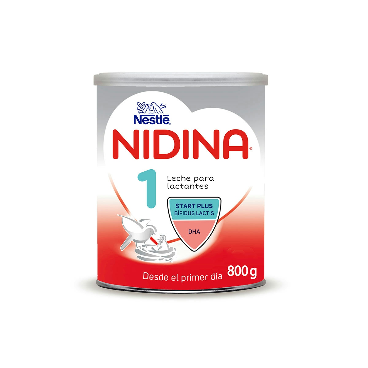 Leche en polvo para lactantes inicio NIDINA bote 800 gr