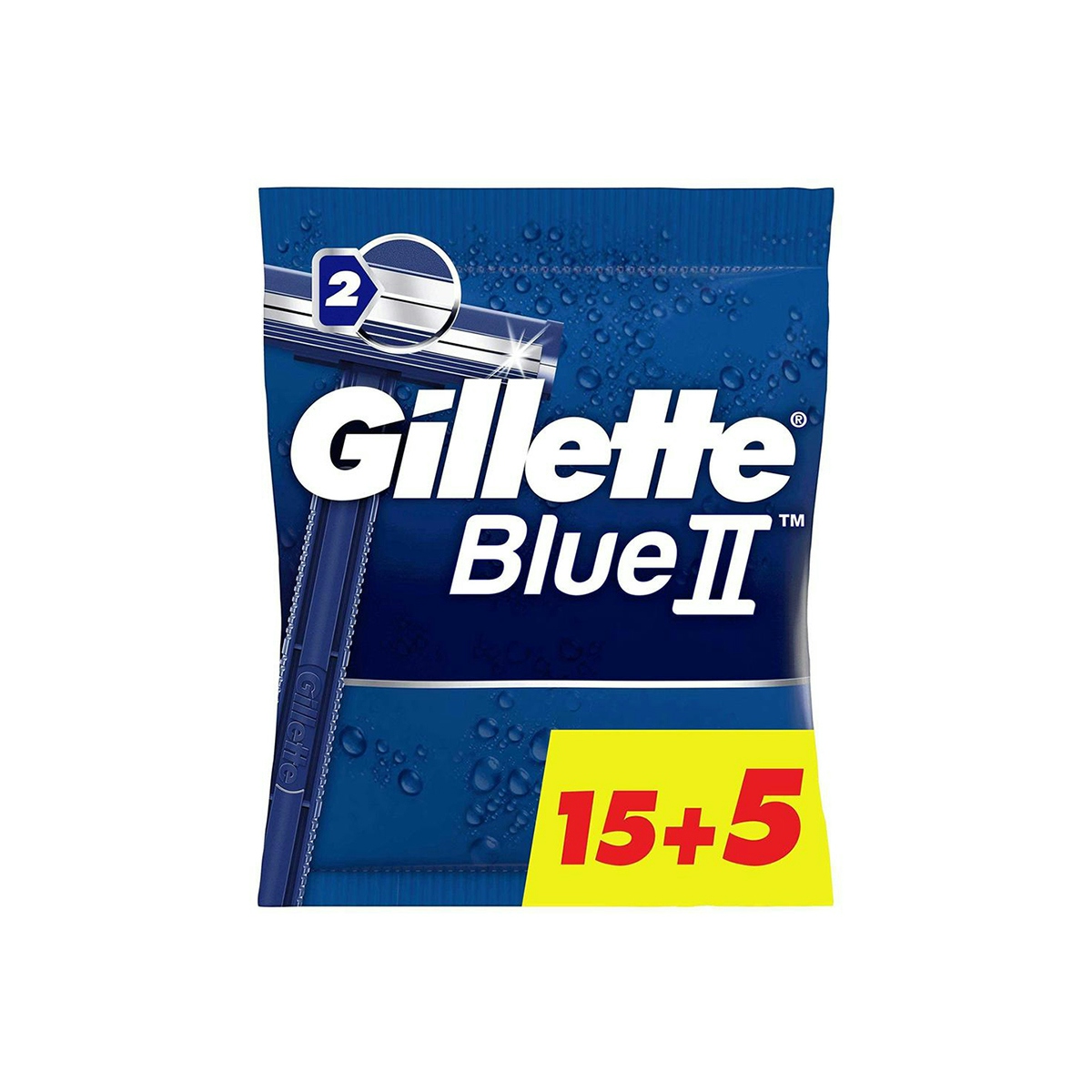 Maquinilla desechable Blue II fija GILLETTE 15+5 ud