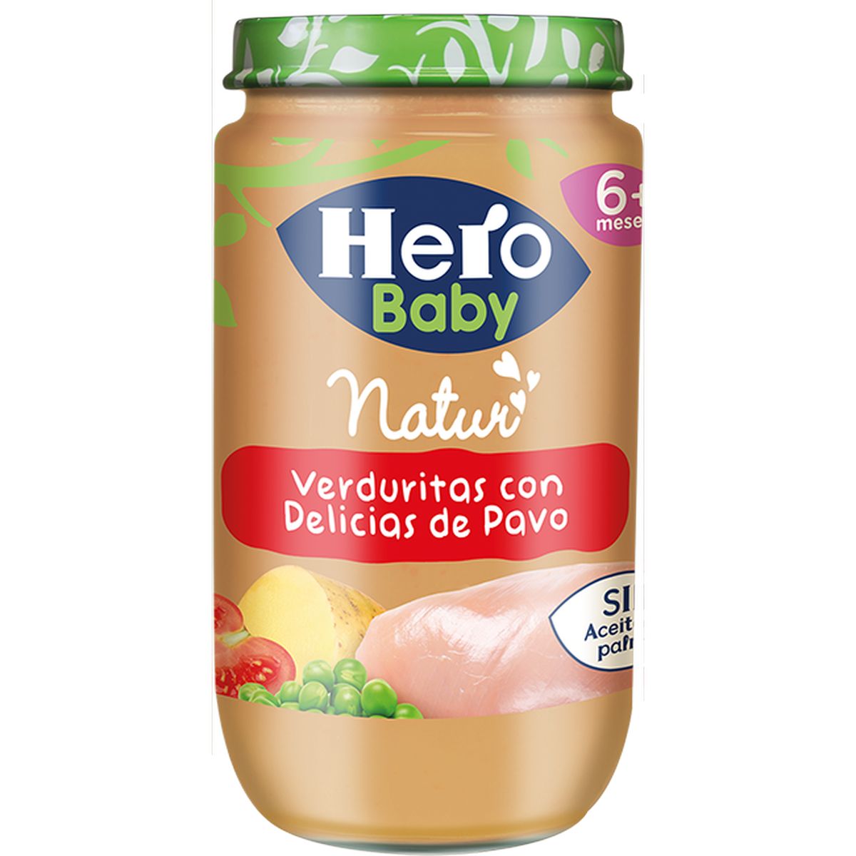 Imagen de Tarrito Natur Verduritas Y Pavo Hero Baby 235 Gr