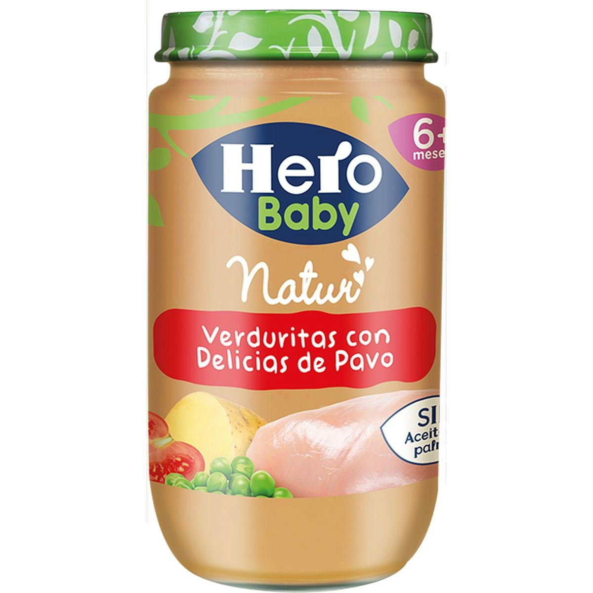 Potitos verduritas HERO con delicias de pavo tarrito 235 gr
