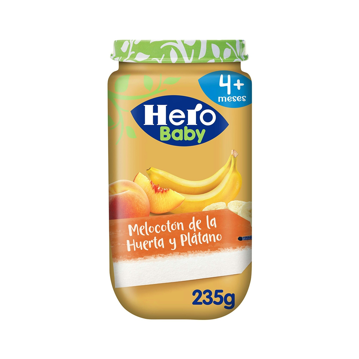Tarrito Melocoton Platano HERO 235 gr
