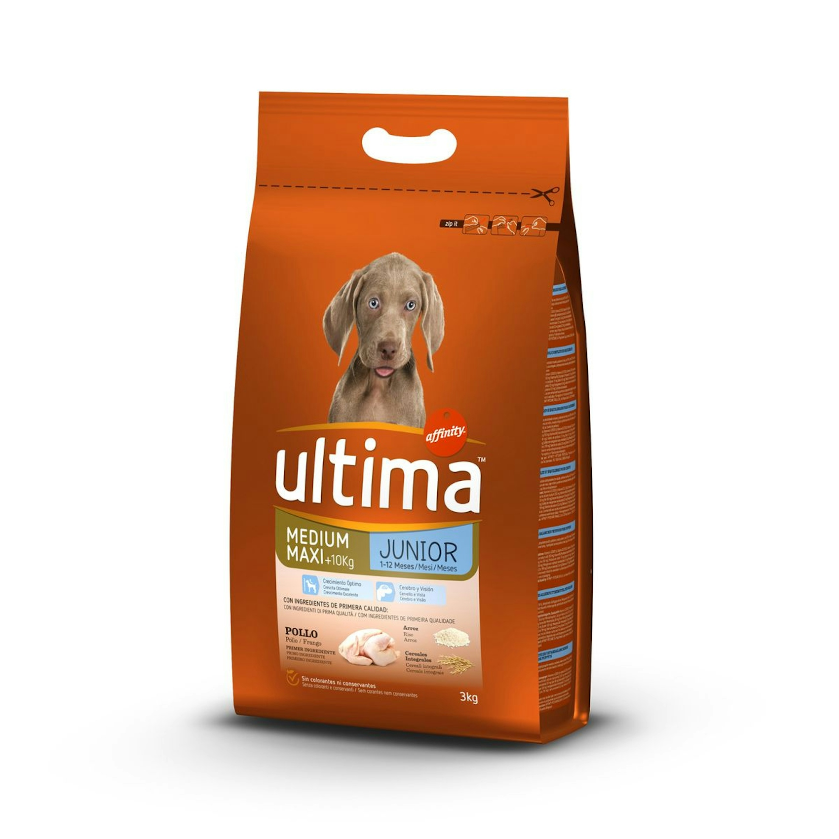 Alimento Perros Junior Ultima Con Pollo Y Arroz Bolsa 3Kg 0