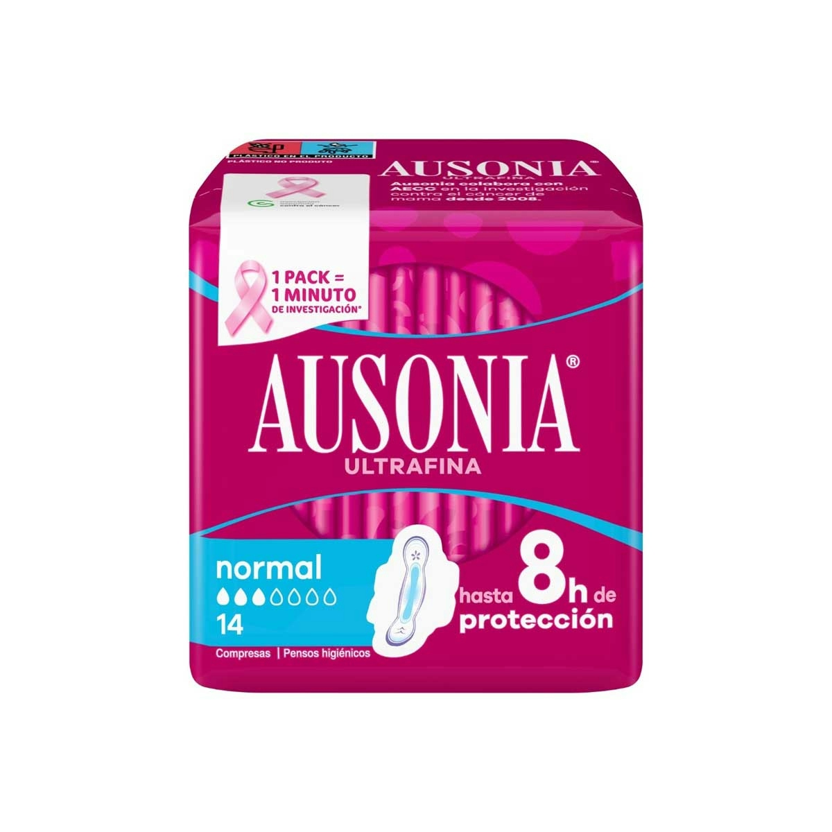 Compresas Ultrafinas Con Alas Normal Ausonia 14 Uds Compresas Ultrafinas Con Alas Normal Ausonia 14 Uds 0