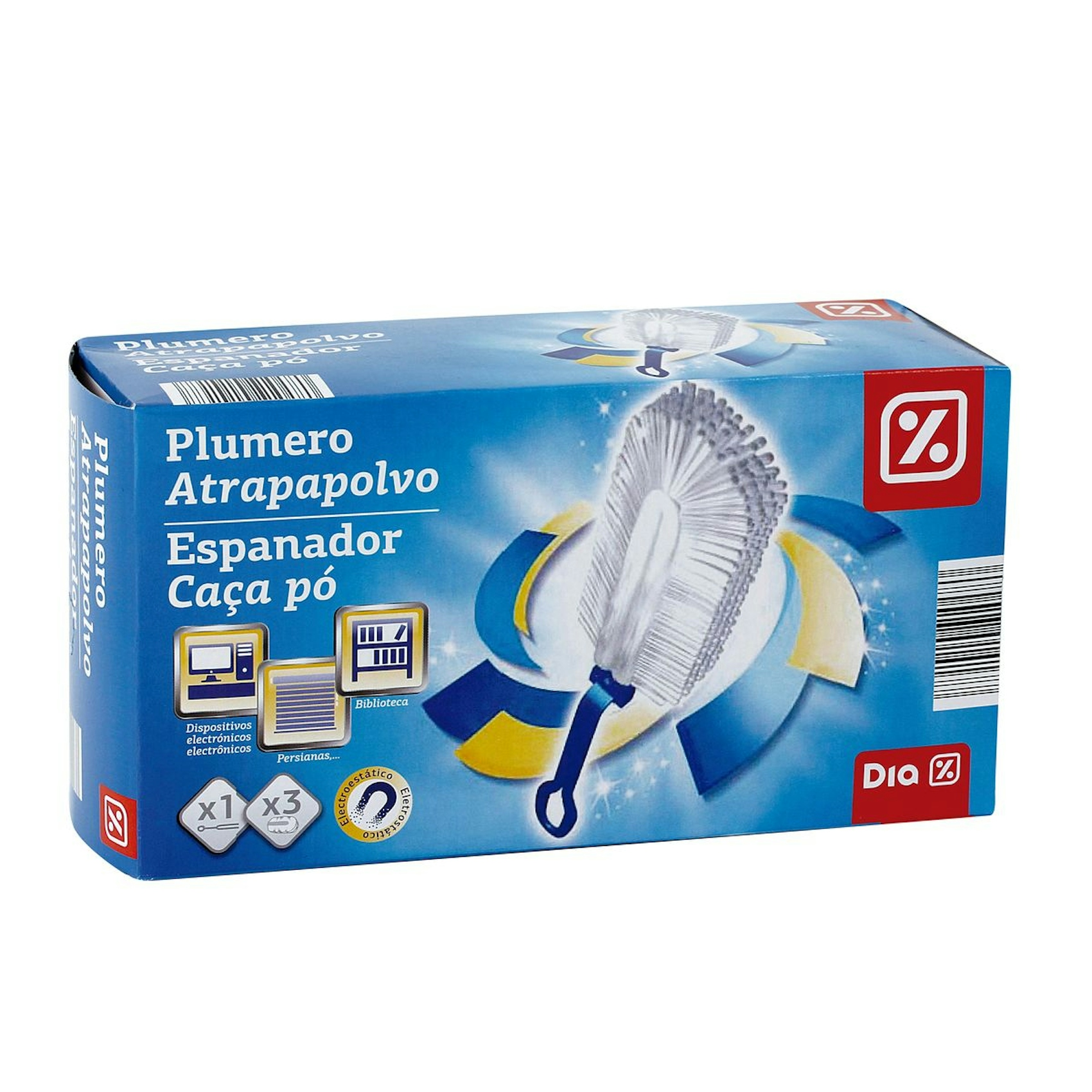 plumero atrapapolvo microfibra DIA aparato + 3 recambios 0