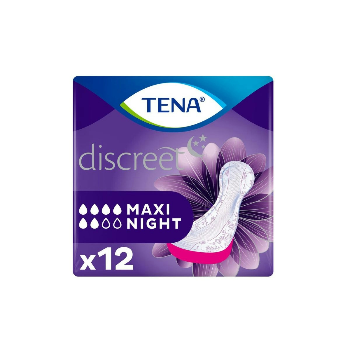 Imagen de Compresas Incontinencia Noche Maxi Tena Lady 12 Uds