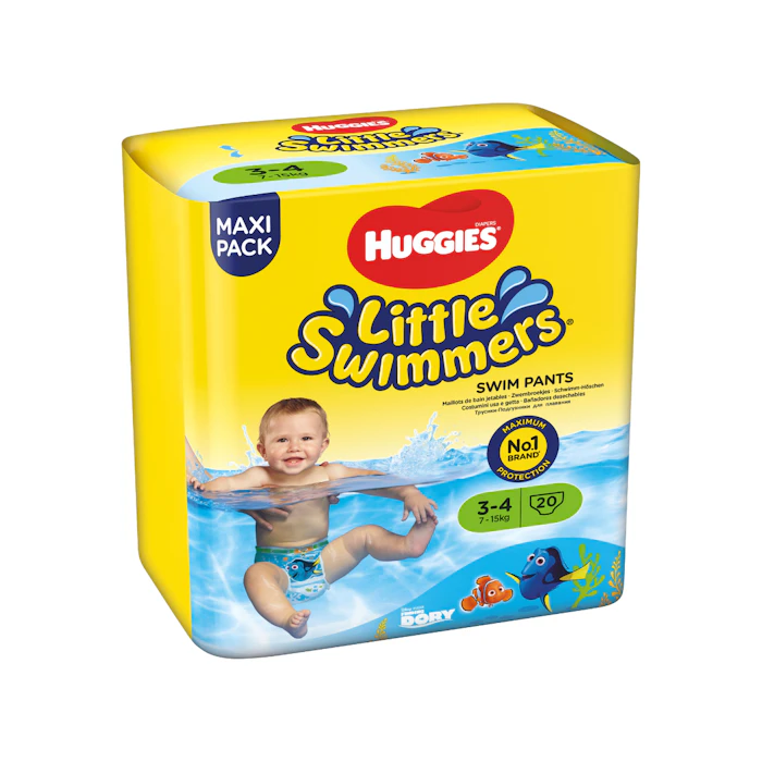 Pañales Bañador Talla 3-4 (7-15 Kg) Huggies Little Swimmers 20 Uds