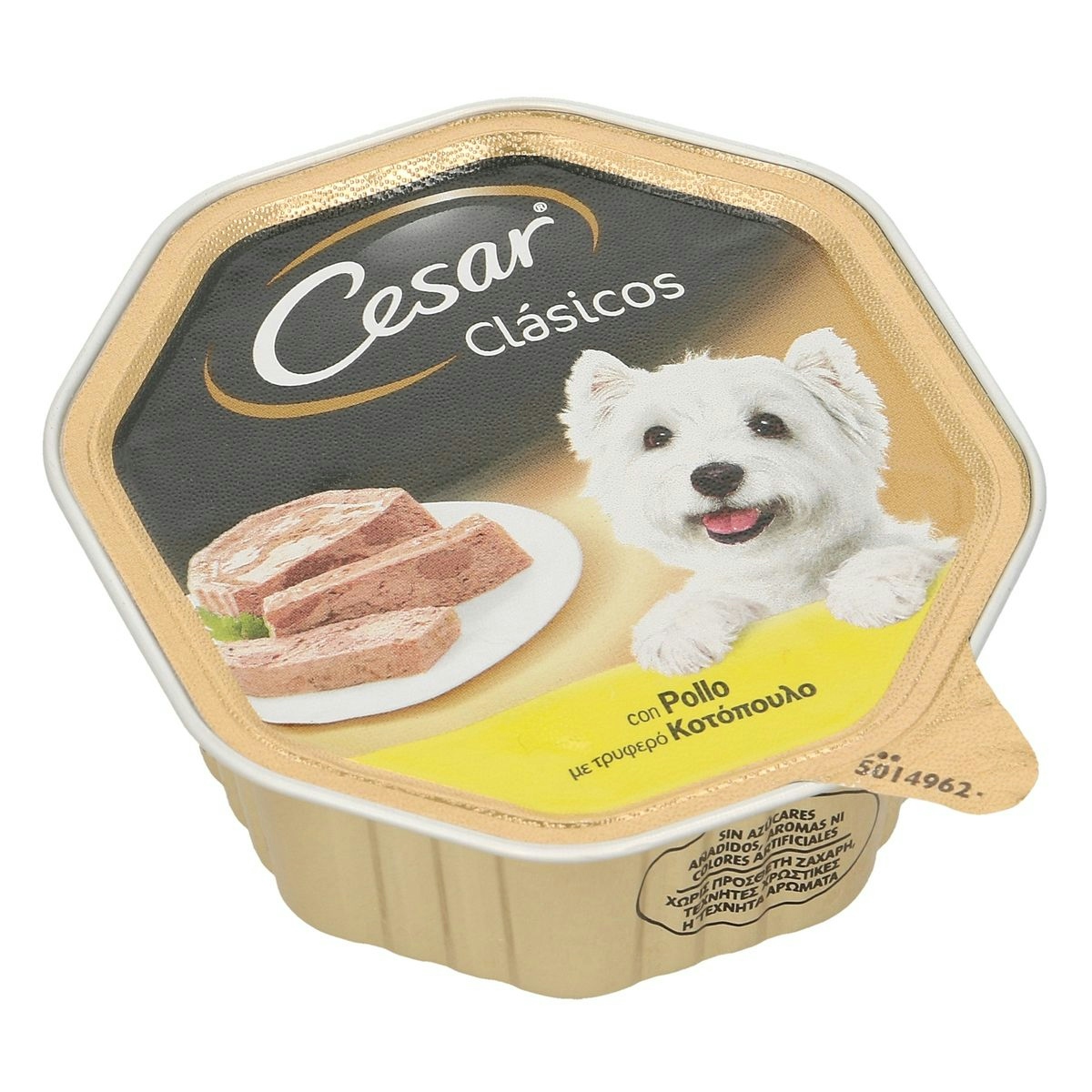 Alimento perros CESAR con pollo tarrina 150 gr