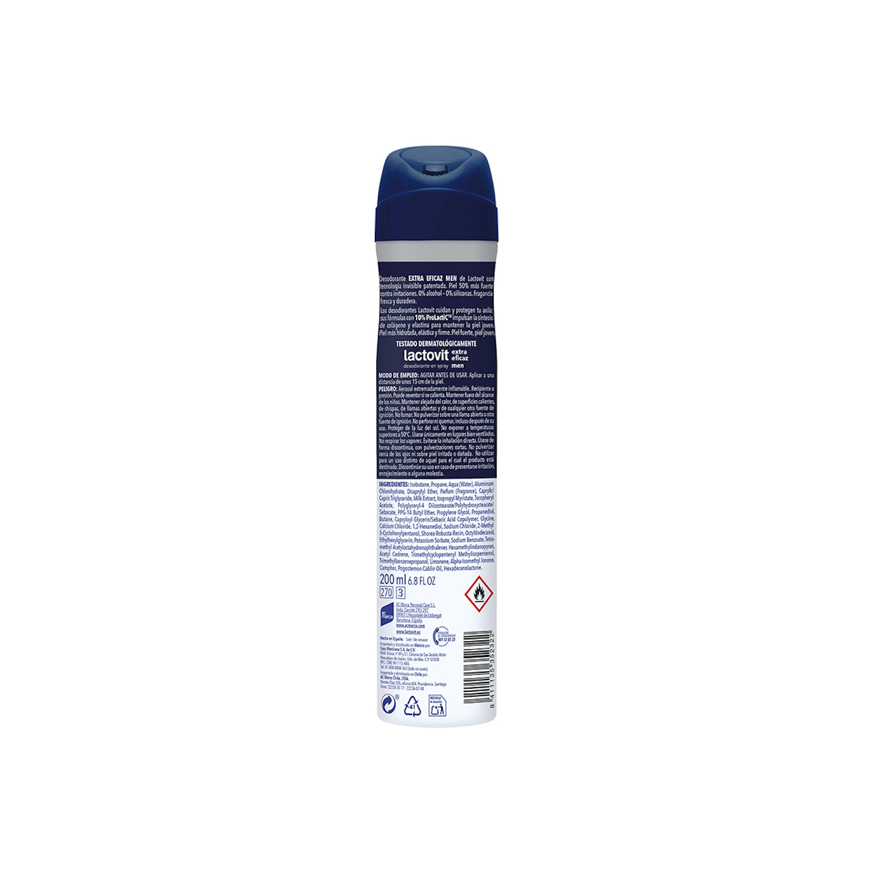 Desodorante spray hombre LACTOVIT 200 ml