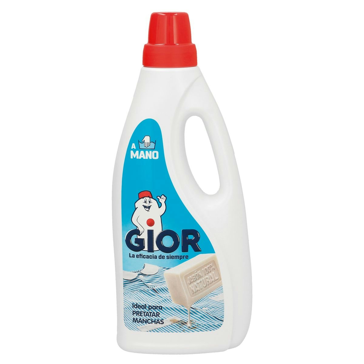 Detergente a mano GIOR líquido con bicarbonato botella 750 ml
