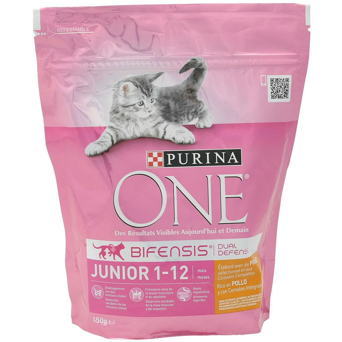 Alimento gatos PURINA junior bolsa 450 gr
