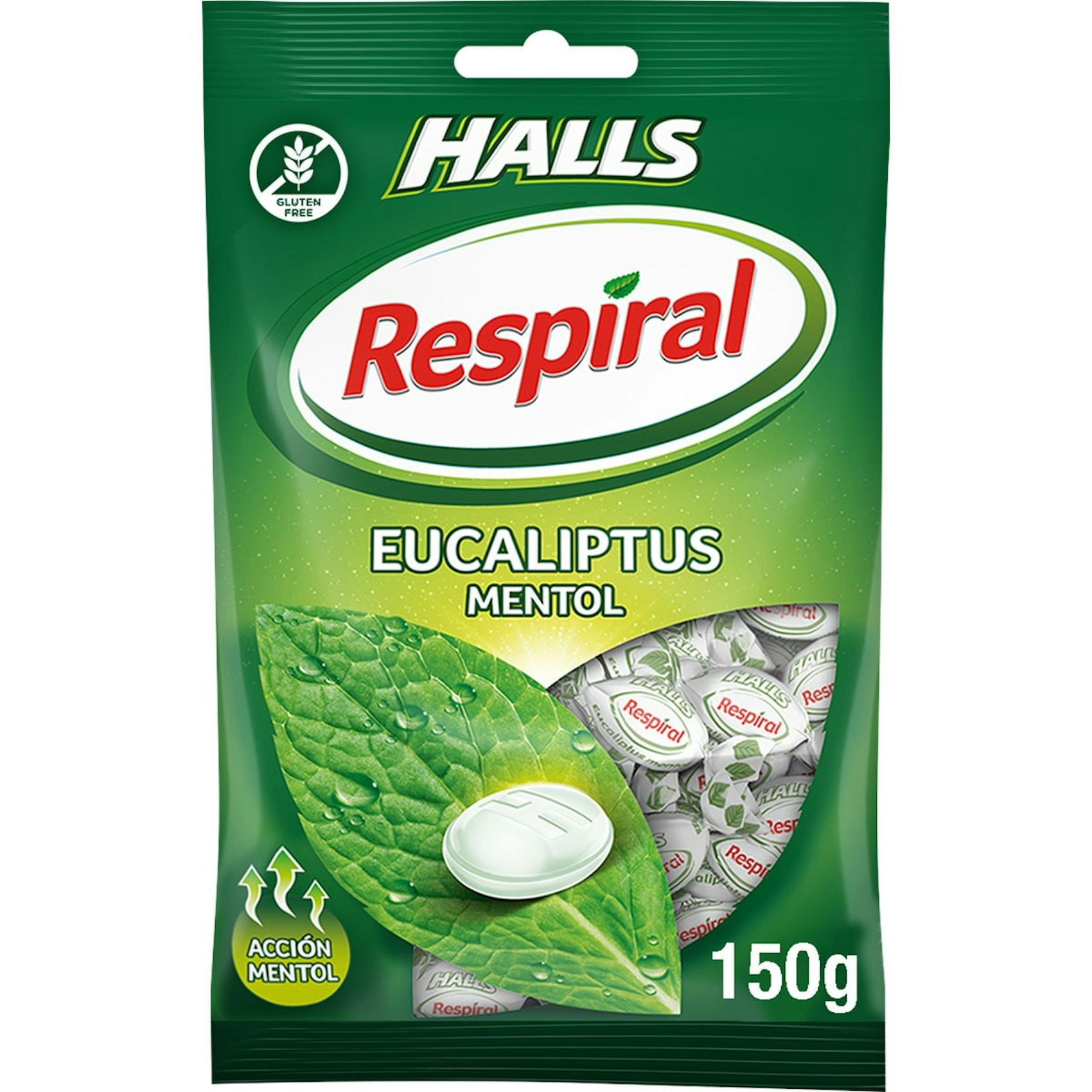 Caramelos eucalipto mentol Respiral 150 g 0