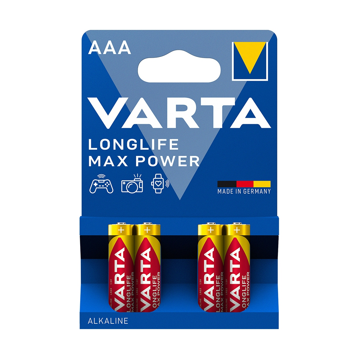 Pilhas Longlife Max Power AAA Varta 4 unid. Pilhas Longlife Max Power AAA Varta 4 unid. 0