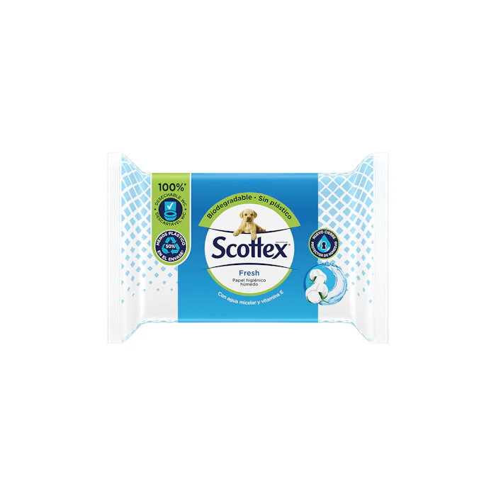 Papel Higiénico Húmedo Fresh Scottex 74 Uds