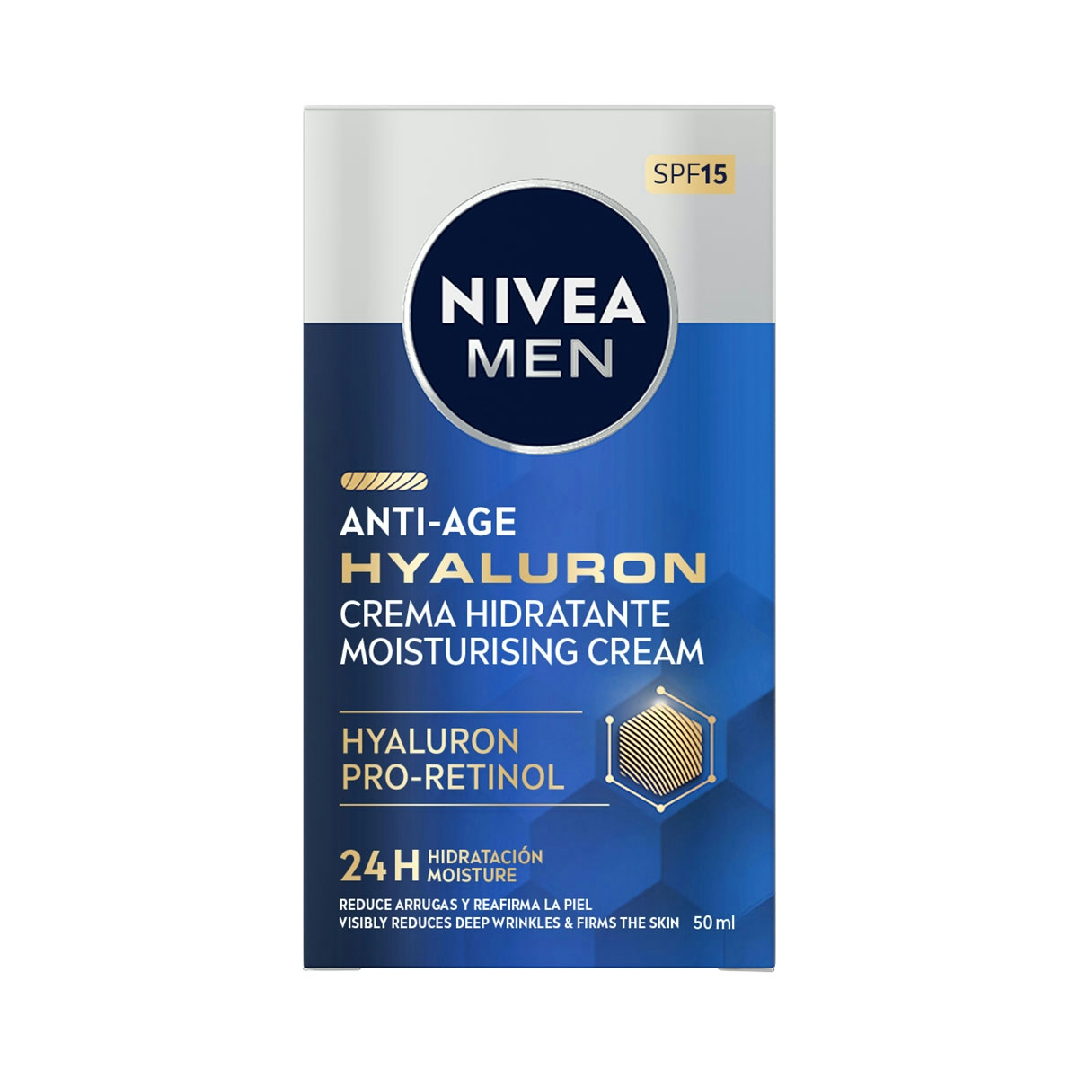 Crema antiarrugas NIVEA Men hidratante dosificador 50 ml