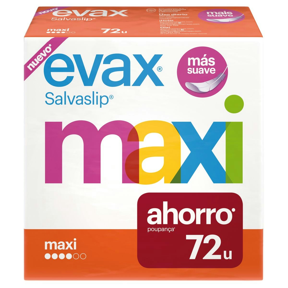 Protege Slips Maxi EVAX72 uds