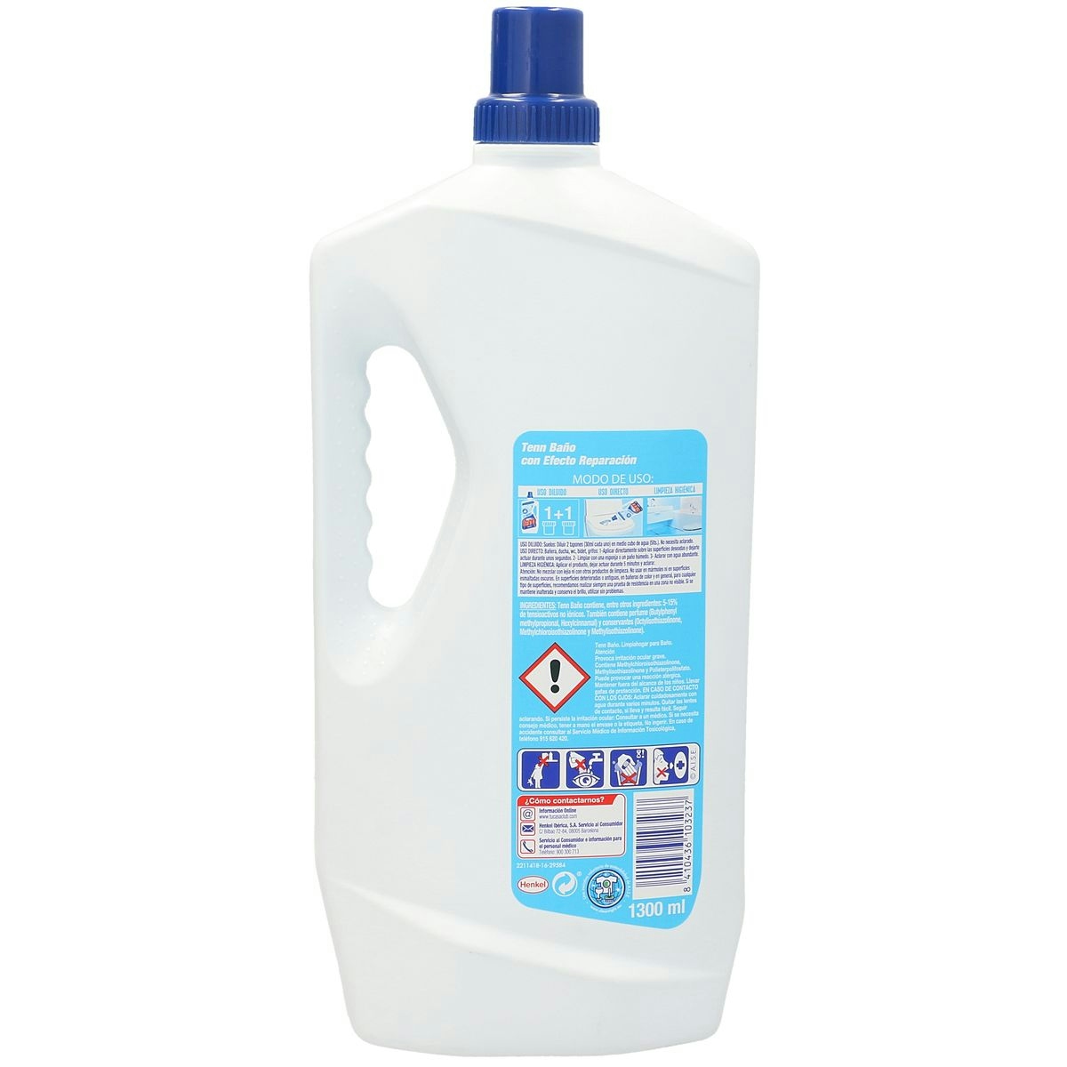 Limpiador baño TENN bioalcohol botella 1,3 lt