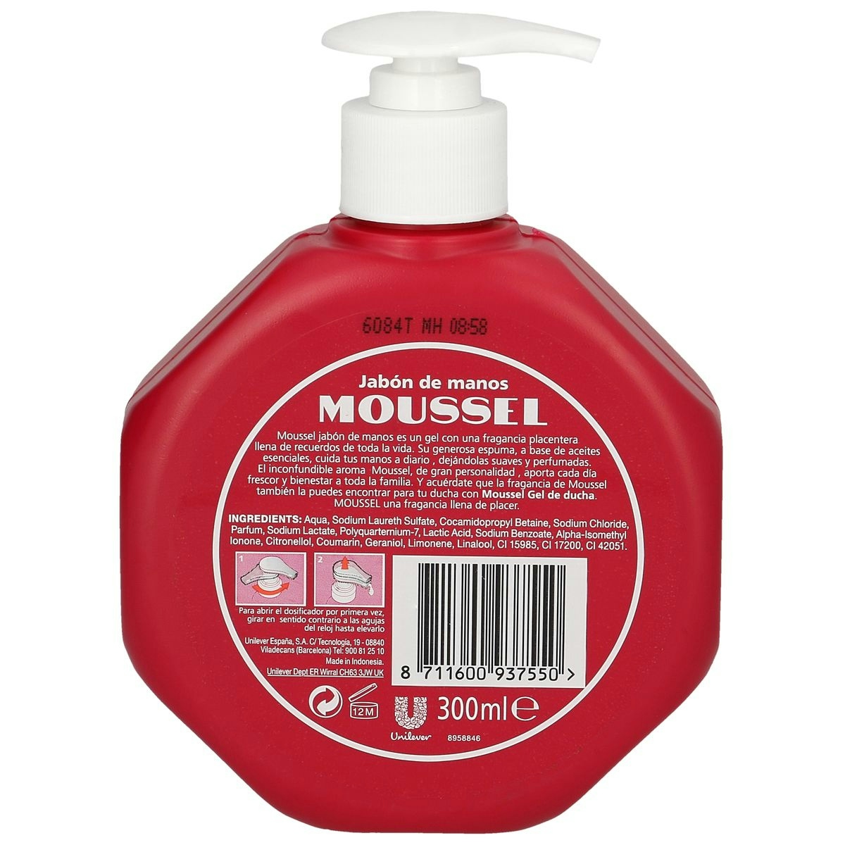 Jabón manos MOUSSEL 300 ml