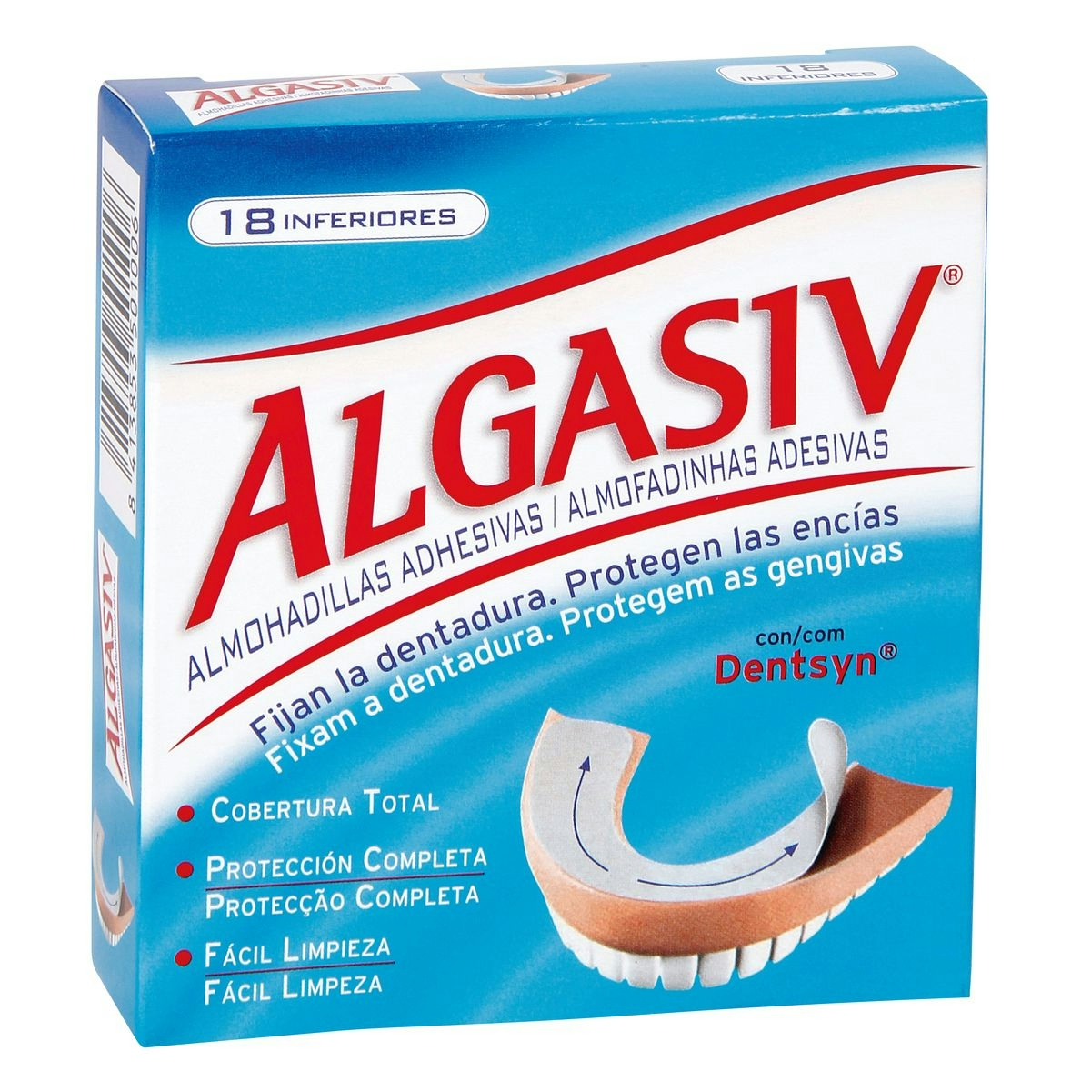 Almohadillas dental ALGASIV inferior caja 18 uds