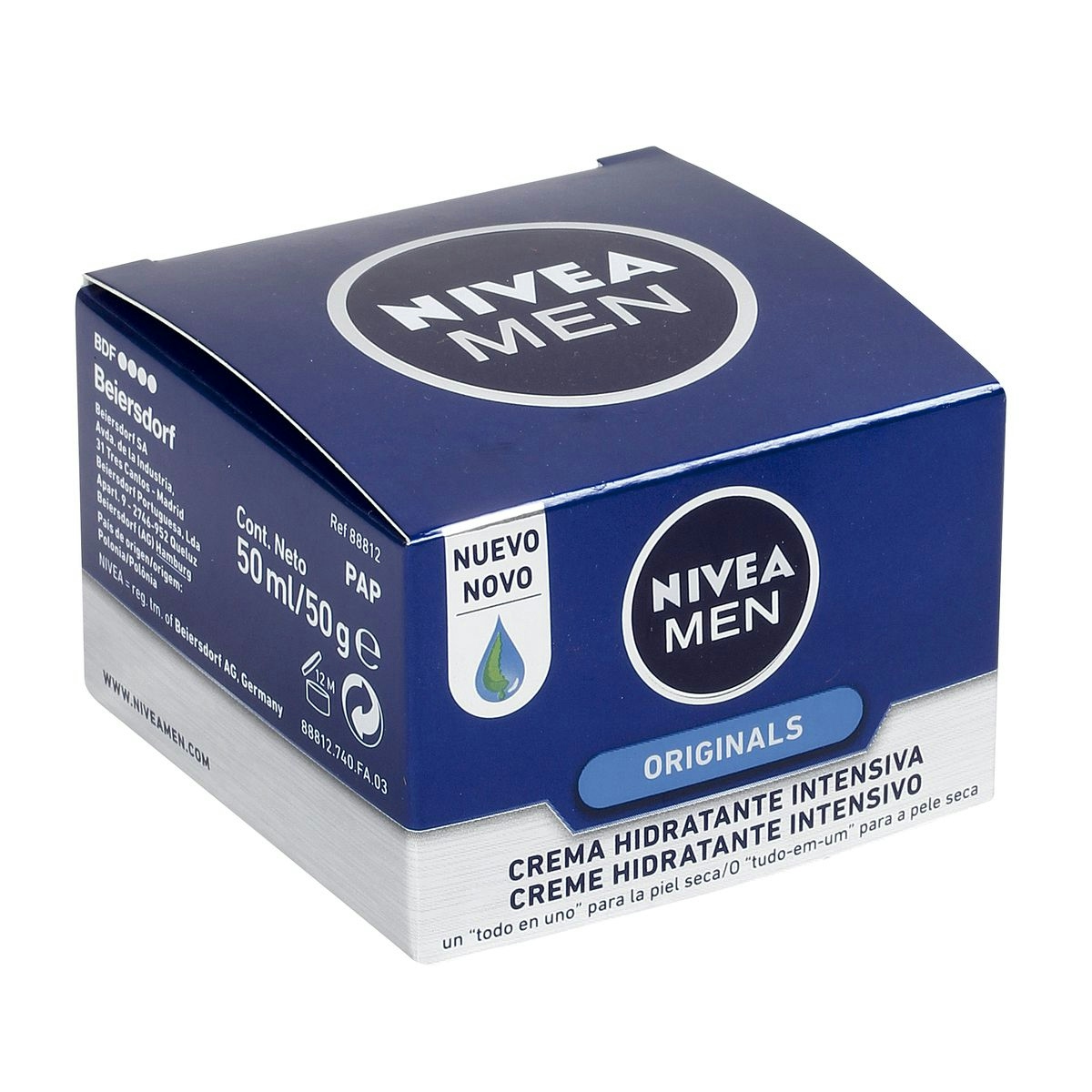 Crema hidratante NIVEA Men intensiva protege&cuida tarro 50 ml