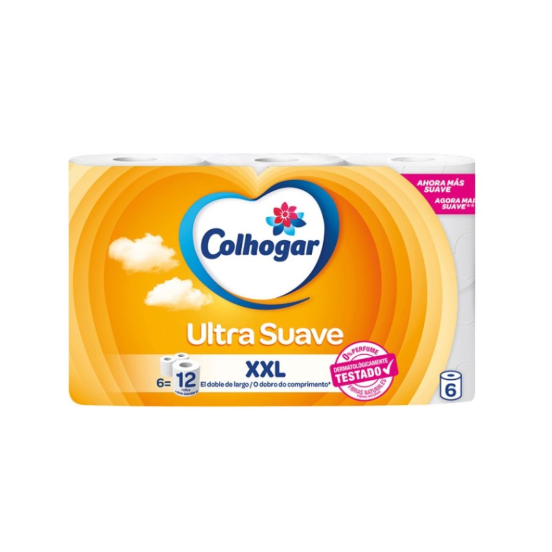 Imagen de Papel Higiénico XXL Ultrasuave Colhogar 6 Uds