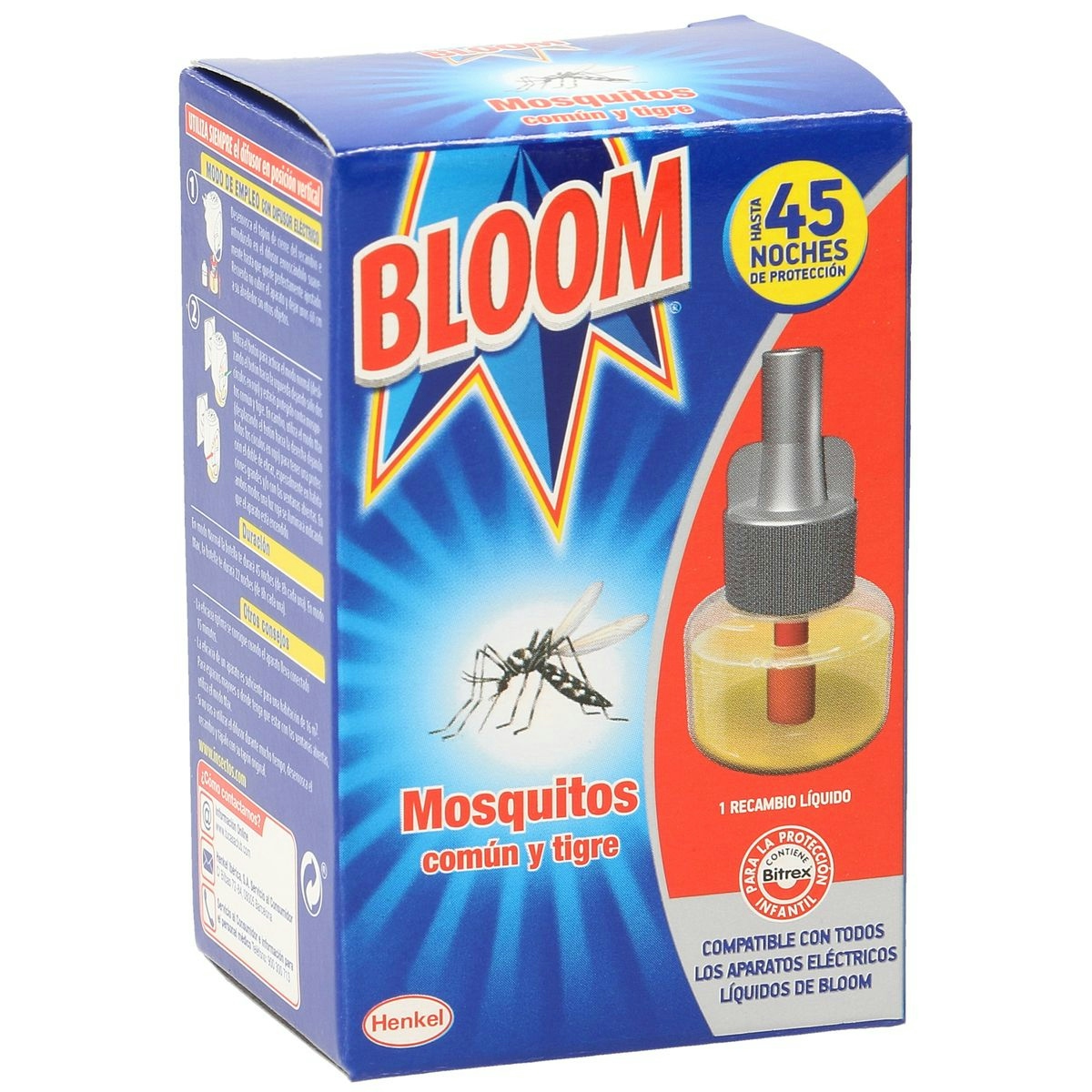 Insecticida eléctrico BLOOM antimosquitos recambio 1 ud