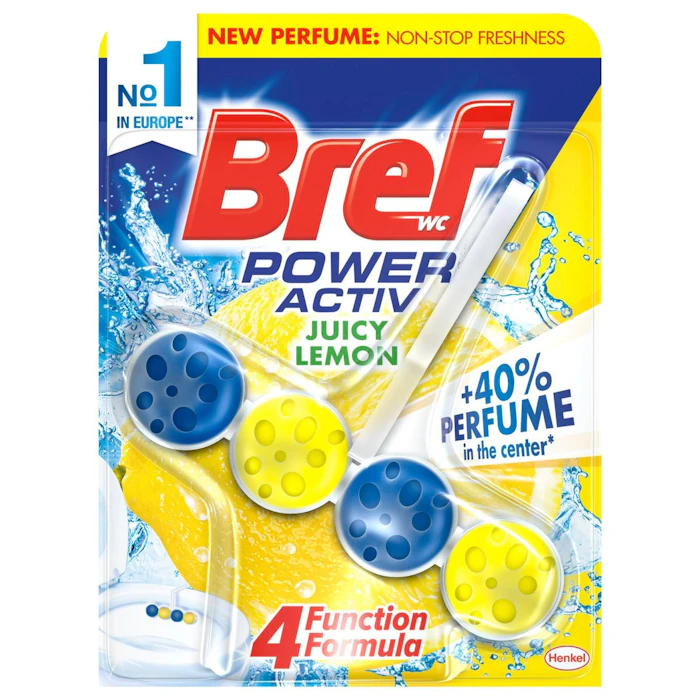Desinfectante WC Colgador Power Activ Juicy Lemon Bref