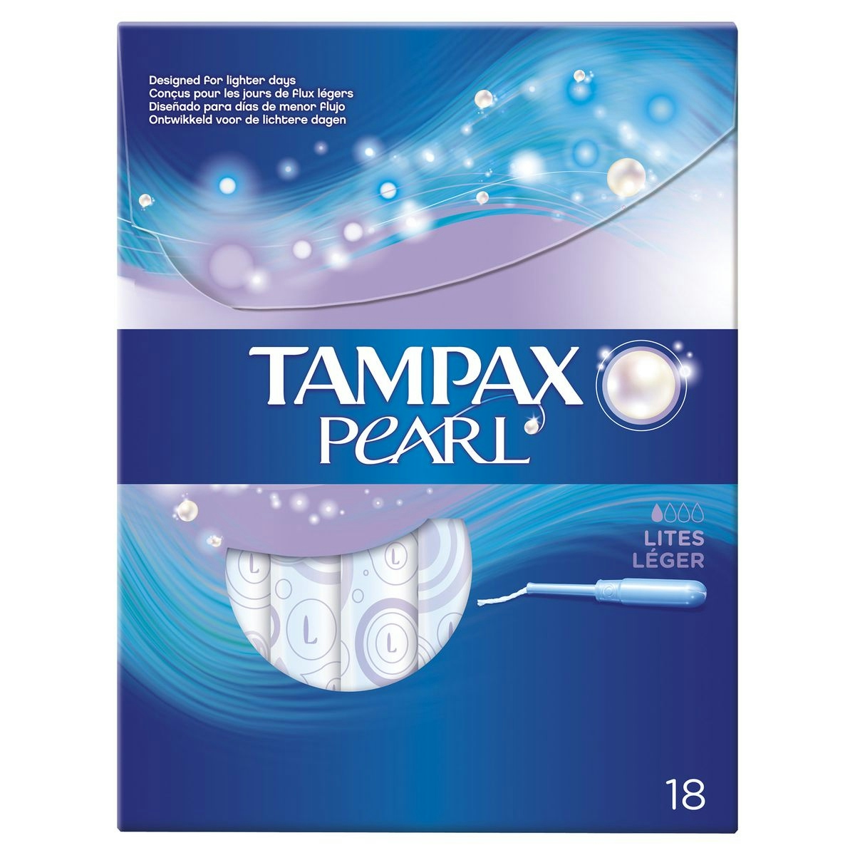 Tampones pearl TAMPAX 18 uds