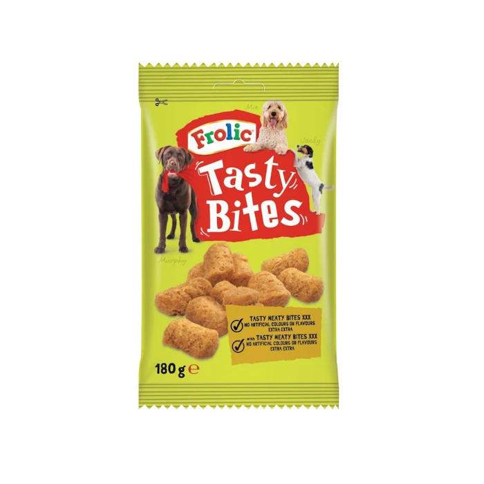 Snack Perros Tasty Bites Frolic 180 Gr