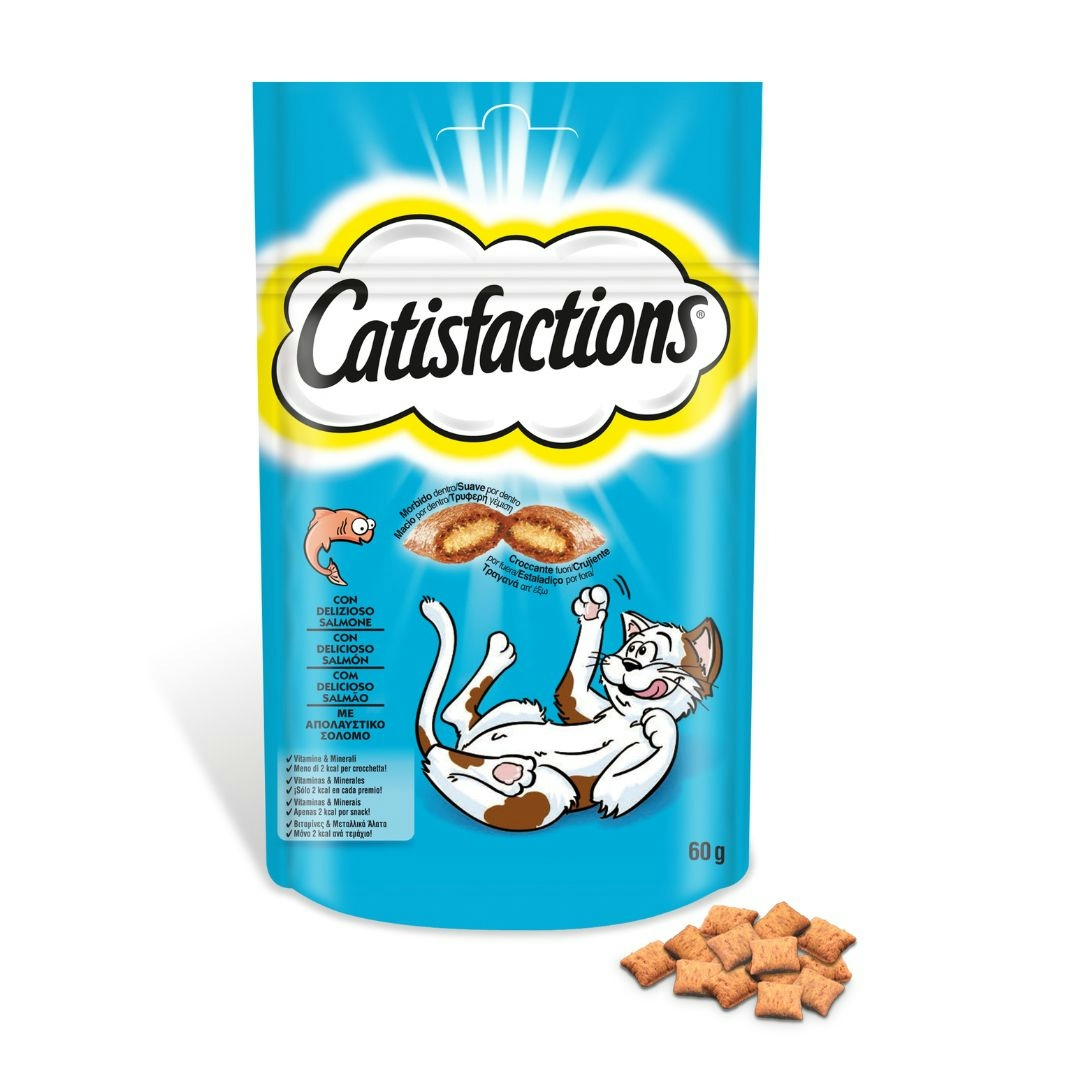 Snack gatos salmón CATISFACTION 60 gr