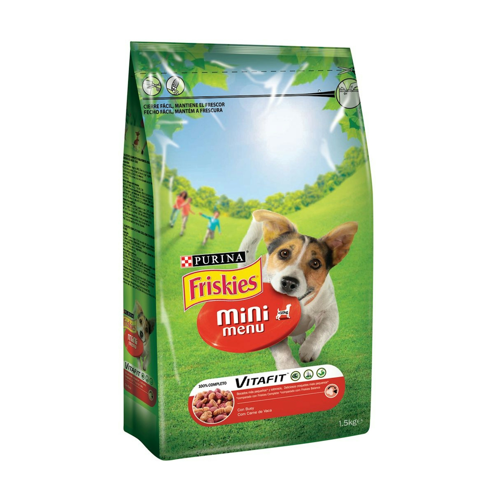 Mini menú perro buey FRISKIES 1,5 kg