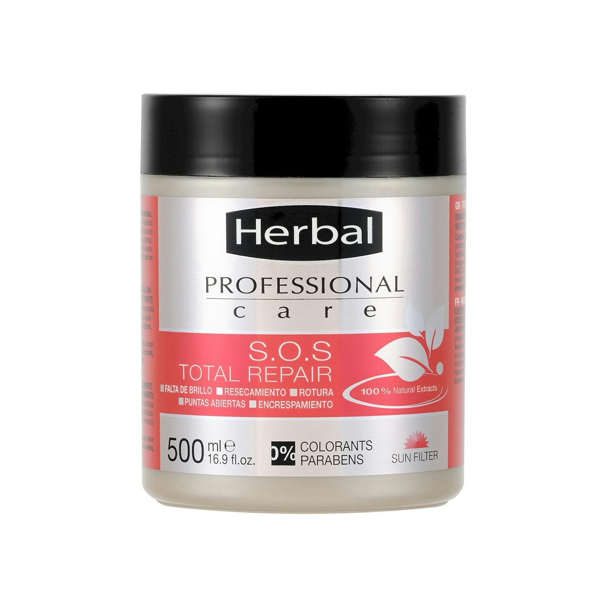 Mascarilla total repair HERBAL Professional care sos tarro 500 ml