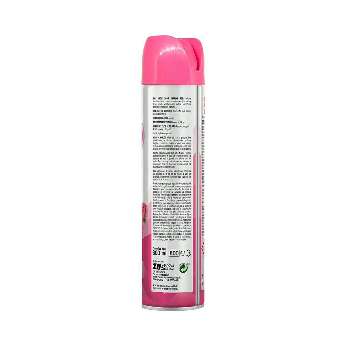 Insecticida hogar CASA JARDÍN aroma rosas spray 750 ml