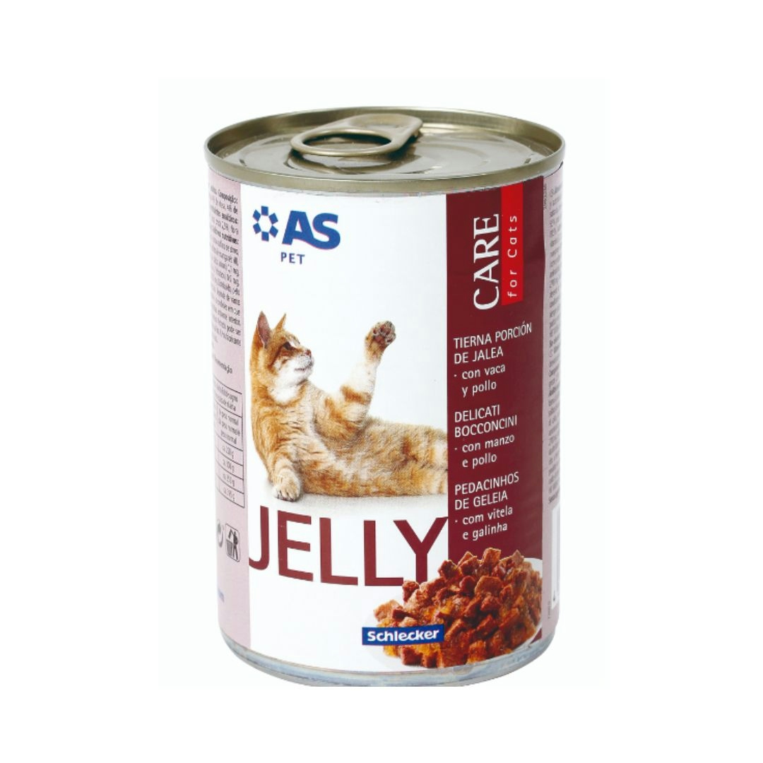Alimento para gato jelly buey/pollo AS 400 g