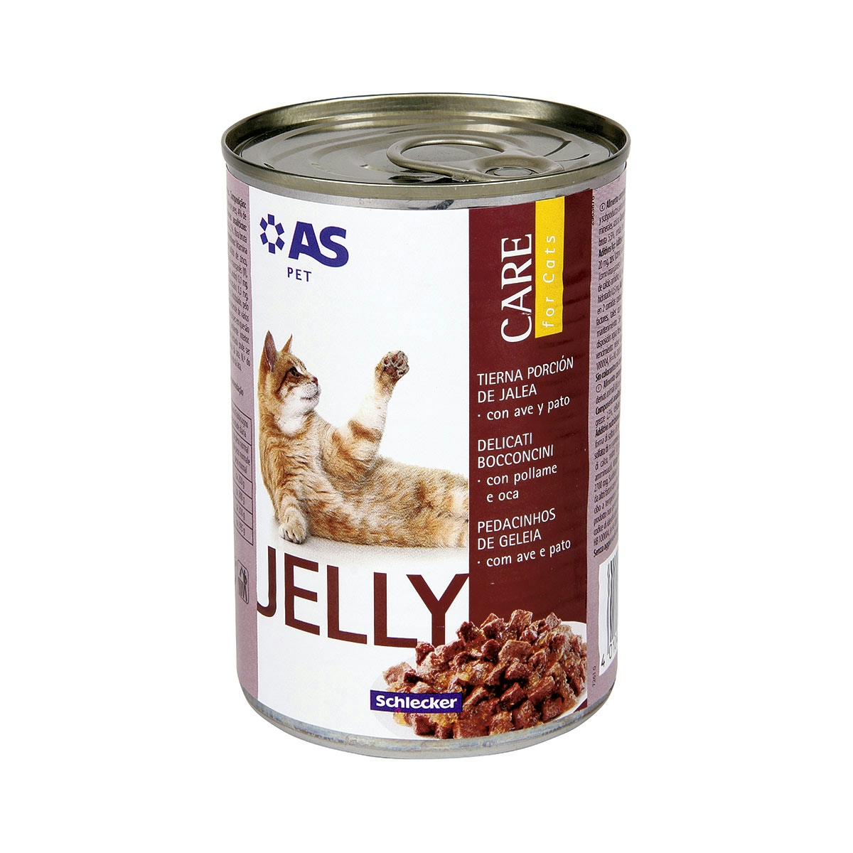 Alimento para gatos jelly pollo/pato AS 400 g