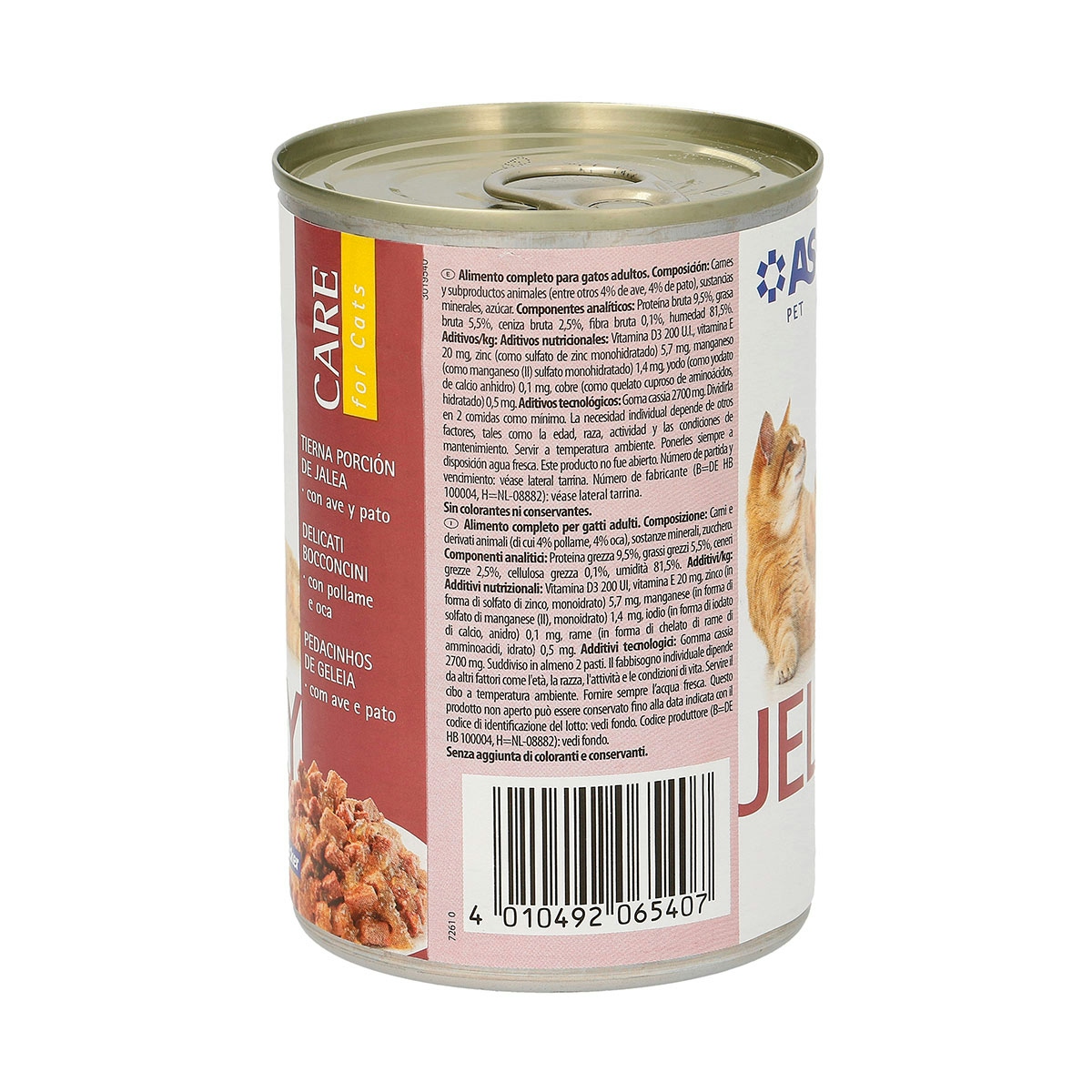 Alimento para gatos jelly pollo/pato AS 400 g