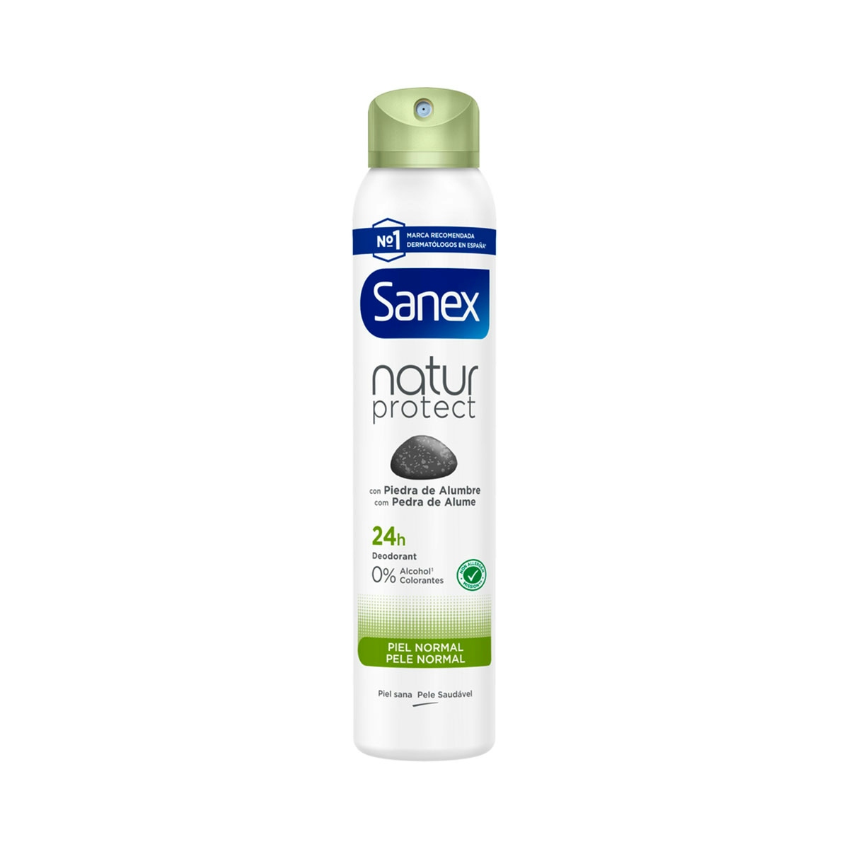 Desodorante spray Sanex Natur Protect piel normal 24h con piedra de alumbre 200ml