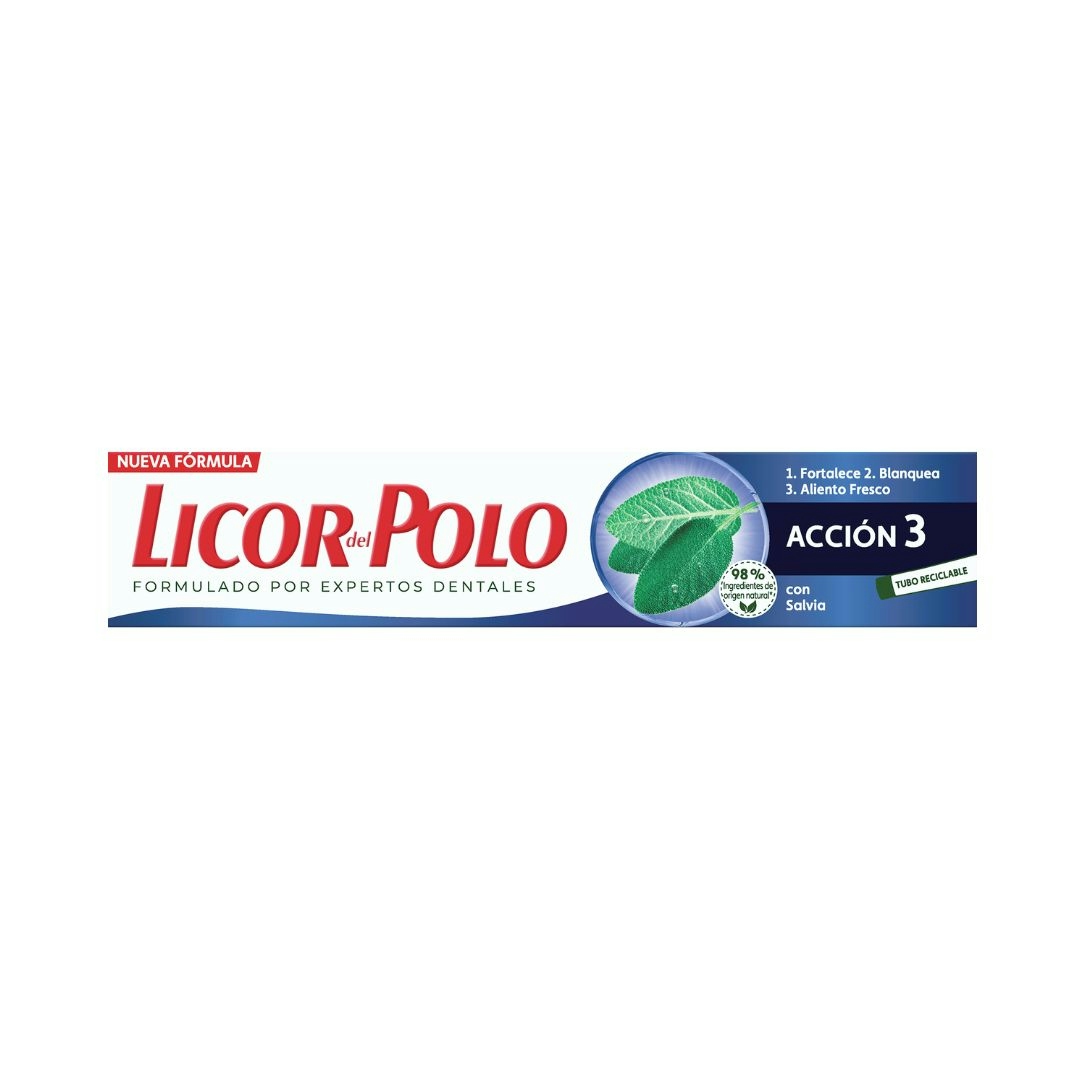 Dentífrico Accion3 75ml de LICOR DEL POLO