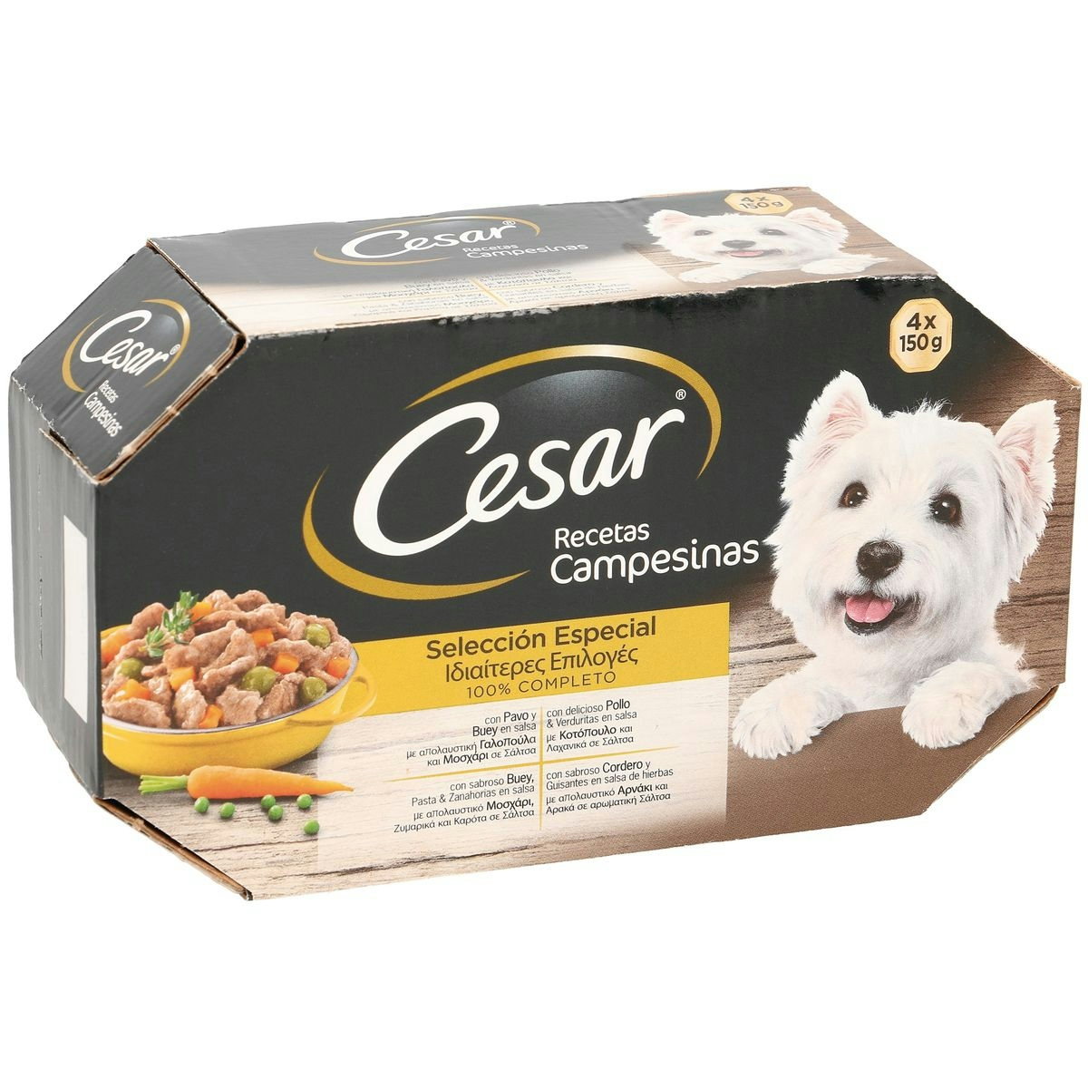 Alimento perros CESAR Selección especial completo multipack 4x150 gr