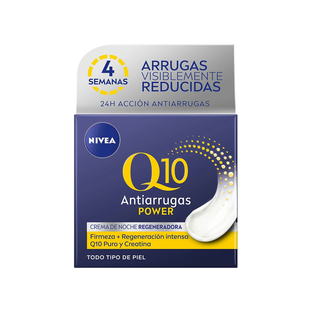 Crema antiantiedad NIVEA Q10 Plus facial de noche tarro 50 ml