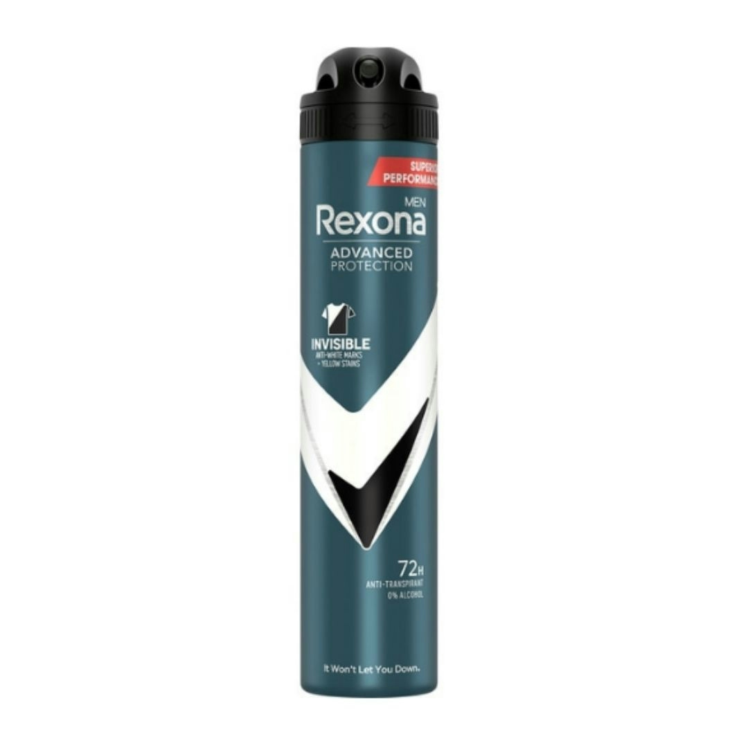 Desodorante Spray Hombre Advanced Invisible Rexona 200 ml
